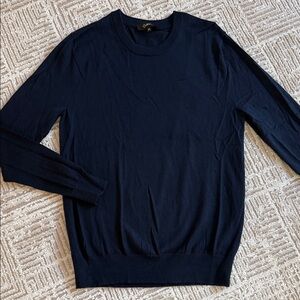 Quince 100% Merino Wool Navy Crewneck Sweater